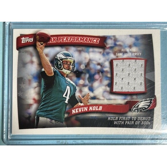 Other - 2010 Topps Kevin Kolb Philadelphia Eagles #PPR-KK Peak Performance Jersey Card